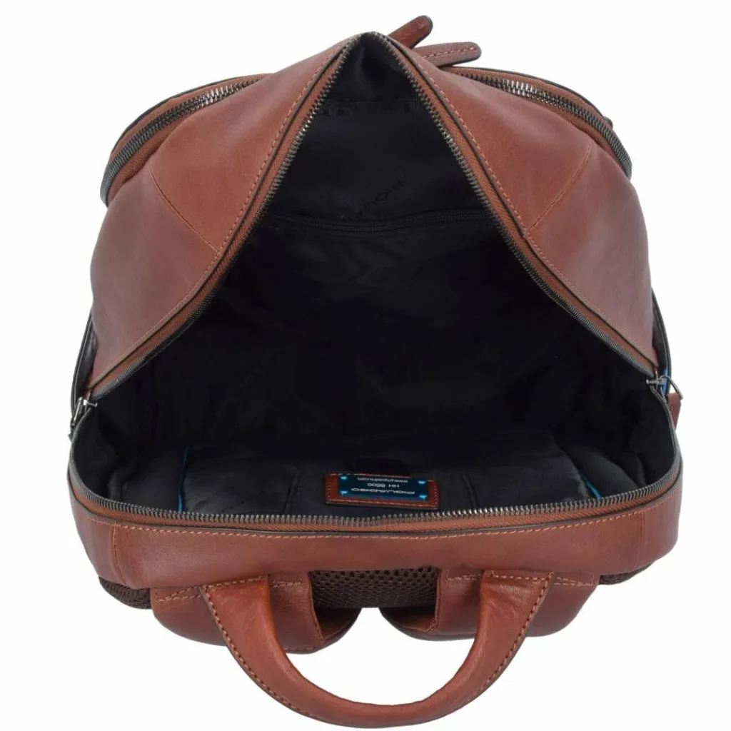 Piquadro Black Square Business Rucksack Leder 39 cm Laptopfach