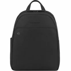 Piquadro Lederrucksäcke|Daypacks<Square Daypack Leder 36 cm Laptopfach black