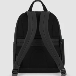 Piquadro Lederrucksäcke|Daypacks<Square Daypack Leder 36 cm Laptopfach black