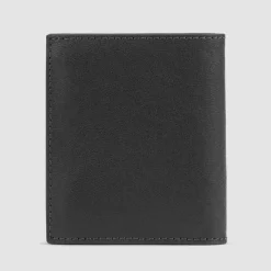 Outlet Piquadro Square Geldbörse RFID Schutz Leder 8.5 cm black