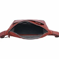 Piquadro Black Square Gürteltasche Leder 31 cm cuoio