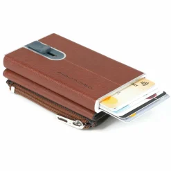 Best Piquadro Black Square Kreditkartenetui Leder 6 cm natural tan