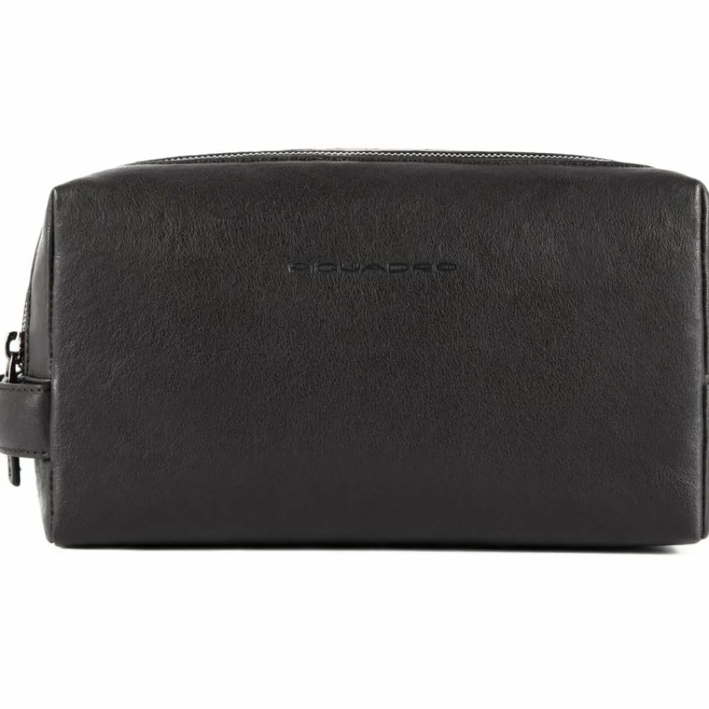 Piquadro Square Kulturbeutel Leder 25 cm