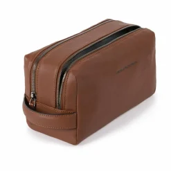 Piquadro Square Kulturbeutel Leder 25 cm