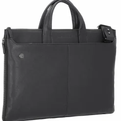 Piquadro Laptoptaschen|Aktentaschen<Black Square Laptoptasche Leder 47 cm nero