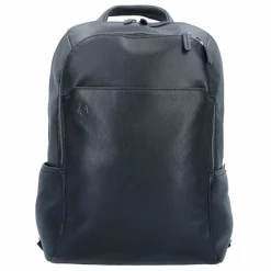 Piquadro Black Square Rucksack Leder 39 cm Laptopfach