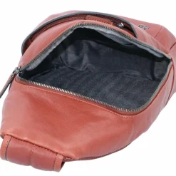 Online Piquadro Black Square Umhängetasche Leder 20 cm tobacco