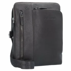 Piquadro Umhängetaschen<Black Square Umhängetasche Leder 24 cm testa di moro