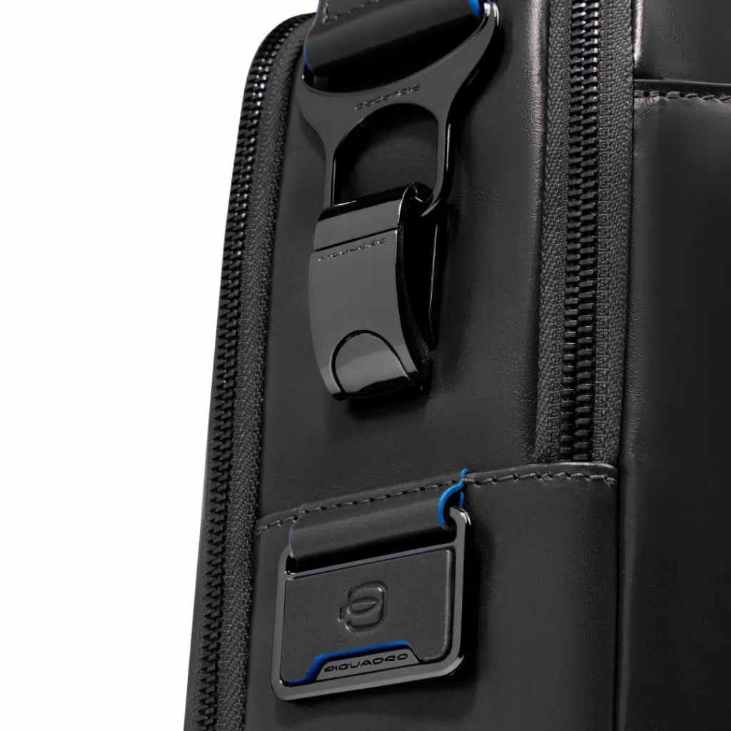 Piquadro Laptoptaschen|Aktentaschen<Blue Square Aktentasche Leder 39 cm Laptopfach black
