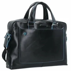Piquadro Laptoptaschen|Aktentaschen<Blue Square Aktentasche III Leder 40 cm Laptopfach black