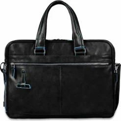 Piquadro Laptoptaschen|Aktentaschen<Blue Square Aktentasche Leder 41 cm Laptopfach schwarz