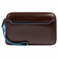 Piquadro Blue Square Clutch Geldbörse Leder 21 cm mahogany