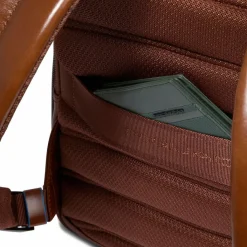 Best Piquadro Blue Square Daypack RFID Schutz Leder 37 cm Laptopfach brown