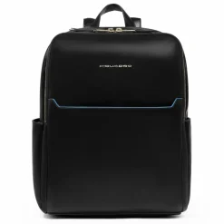 Piquadro Daypacks|Lederrucksäcke<Blue Square Daypack RFID Schutz Leder 37 cm Laptopfach black