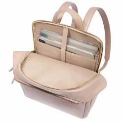 Piquadro Lederrucksäcke|Daypacks<Blue Square Daypack RFID Schutz Leder 37 cm Laptopfach pink