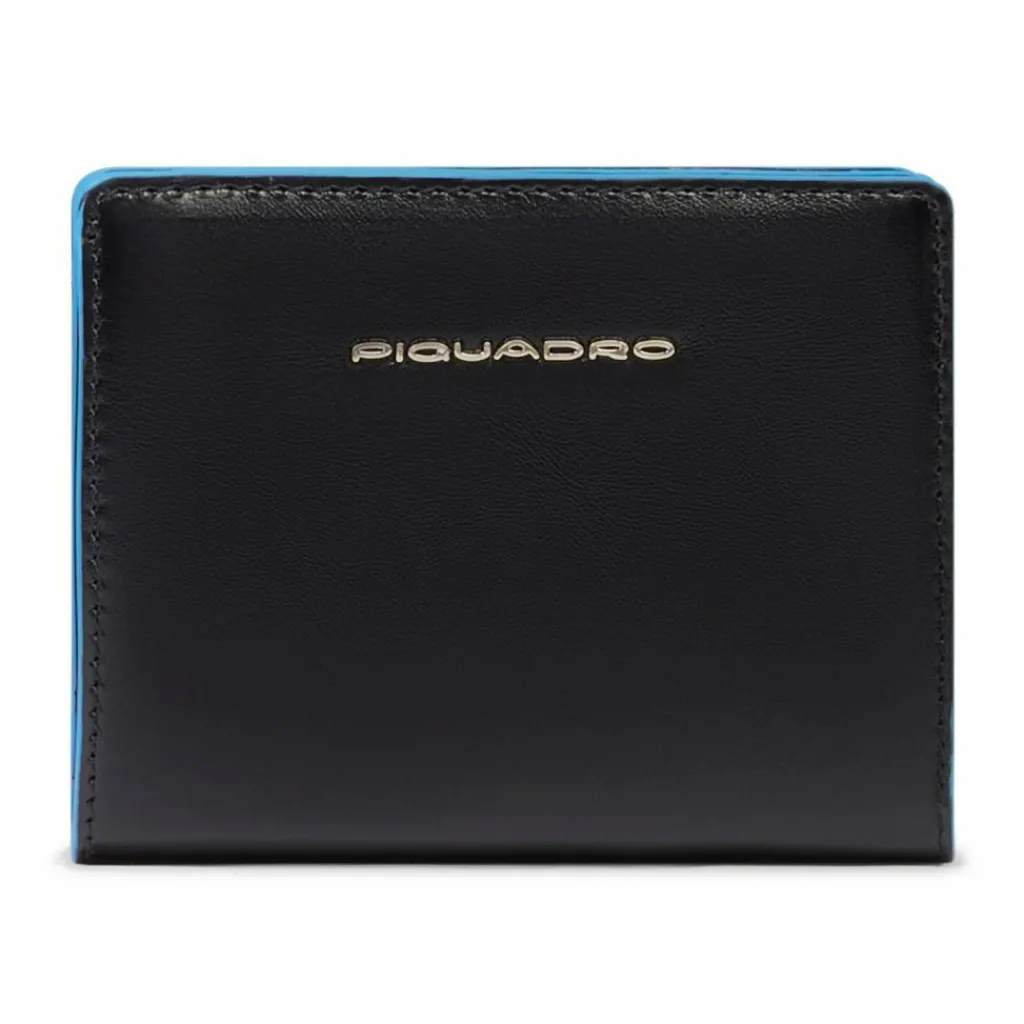 Damen Piquadro Blue Square Geldbörse RFID Schutz Leder 11 cm