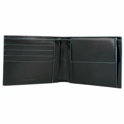 Piquadro Herrengeldbörsen Querformat<Blue Square Geldbörse Leder 12,5 cm black