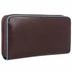 Outlet Piquadro Blue Square Geldbörse RFID Leder 19 cm mahogany