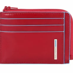Piquadro Visitenkartenetuis<Blue Square Kitkartenetui RFID Leder 11 cm red