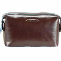 Sale Piquadro Blue Square Kulturbeutel Leder 23 cm mahagonibraun