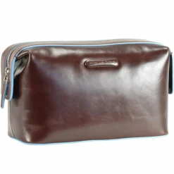 Sale Piquadro Blue Square Kulturbeutel Leder 23 cm mahagonibraun