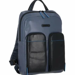 New Piquadro Blue Square Revamp Rucksack RFID Leder 42 cm Laptopfach blu-blu