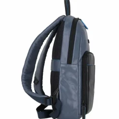 New Piquadro Blue Square Revamp Rucksack RFID Leder 42 cm Laptopfach blu-blu