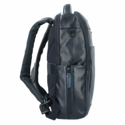 Piquadro Blue Square Revamp Business-Rucksack Leder 37 cm Laptopfach night blue