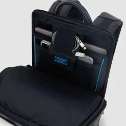 Piquadro Square Revamp Business-Rucksack RFID Schutz Leder 43 cm Laptopfach