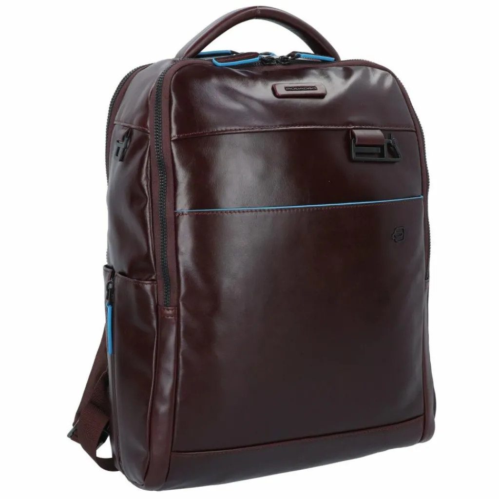 Piquadro Lederrucksäcke|Business-Rucksäcke<Blue Square Revamp Business-Rucksack Leder 37 cm Laptopfach mahogany