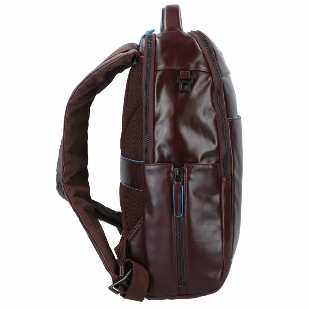 Piquadro Lederrucksäcke|Business-Rucksäcke<Blue Square Revamp Business-Rucksack Leder 37 cm Laptopfach mahogany