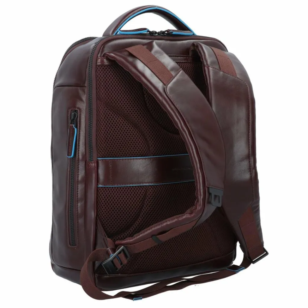 Piquadro Lederrucksäcke|Business-Rucksäcke<Blue Square Revamp Business-Rucksack Leder 37 cm Laptopfach mahogany