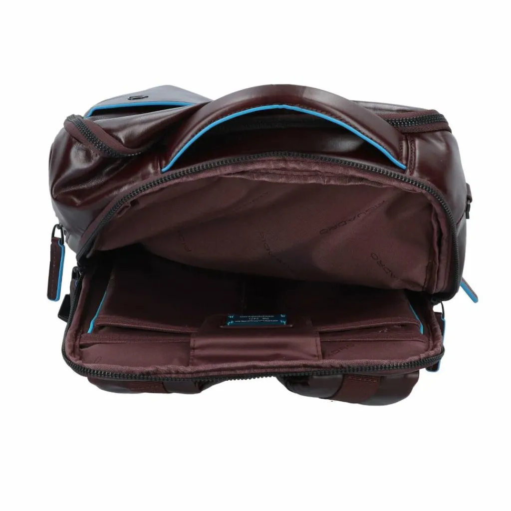 Piquadro Lederrucksäcke|Business-Rucksäcke<Blue Square Revamp Business-Rucksack Leder 37 cm Laptopfach mahogany