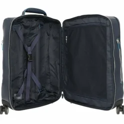 Piquadro Weichgepäck Kabinengepäck|4-Rollen Kabinentrolleys<Blue Square 4-Rollen Kabinentrolley Leder 55 cm Laptopfach night blue