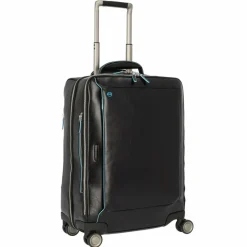 Piquadro Blue Square 4-Rollen Kabinentrolley Leder 55 cm Laptopfach