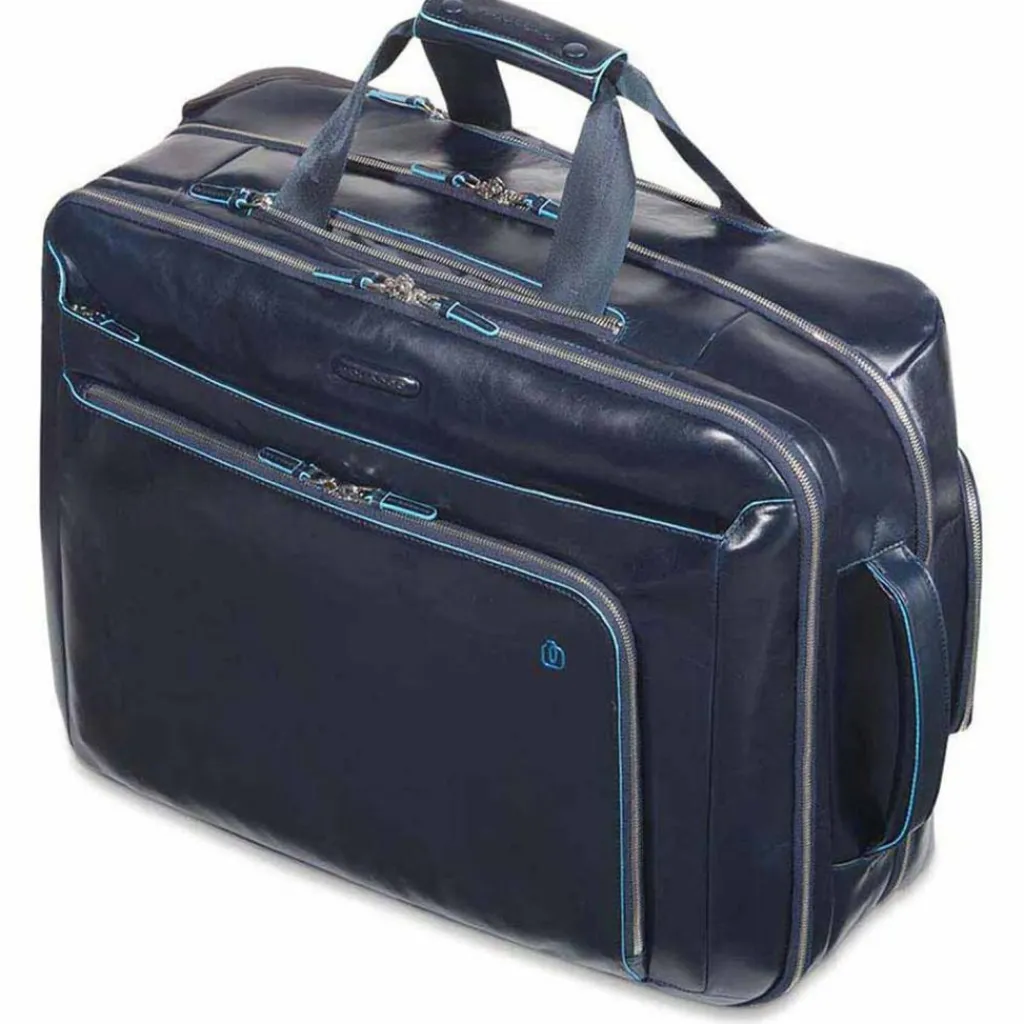 Piquadro Laptoptaschen|Businesstrolleys Mit Laptopfach<Blue Square 2-Rollen Businesstrolley Leder 51 cm Laptopfach night blue
