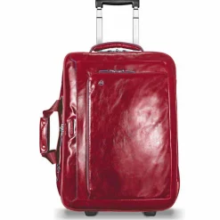 Clearance Piquadro Blue Square 2-Rollen Businesstrolley Leder 51 cm Laptopfach red