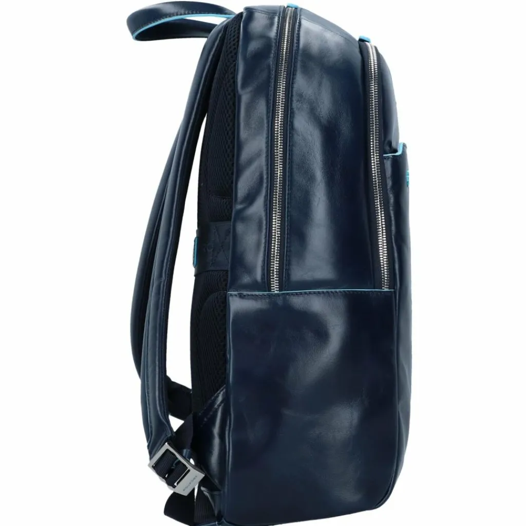 Piquadro Square Rucksack Leder 43 cm Laptopfach blue