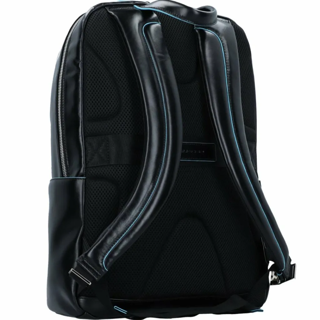 Hot Piquadro Blue Square Rucksack Leder 43 cm Laptopfach black