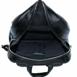 Hot Piquadro Blue Square Rucksack Leder 43 cm Laptopfach black