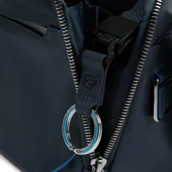 Piquadro Blue Square Umhängetasche Leder 27 cm night blue