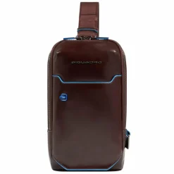 Piquadro Umhängetaschen<Blue Square Umhängetasche Leder 28 cm mahogany