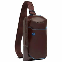 Piquadro Umhängetaschen<Blue Square Umhängetasche Leder 28 cm mahogany