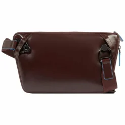 Piquadro Blue Square Umhängetasche Leder 30 cm mahogany