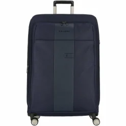 Piquadro Weichgepäck|4-Rollen Koffer<Brief 4 Rollen Trolley 78 cm mit Dehnfalte blue
