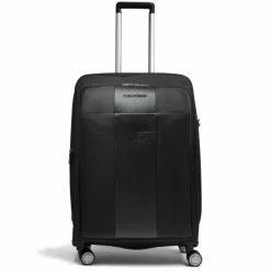 Discount Piquadro Brief 4 Rollen Trolley 68 cm mit Dehnfalte black