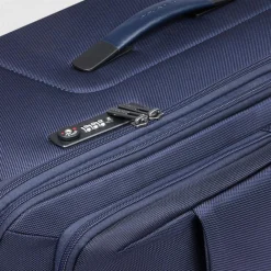 Piquadro Weichgepäck|4-Rollen Koffer<Brief 4 Rollen Trolley 68 cm mit Dehnfalte blue