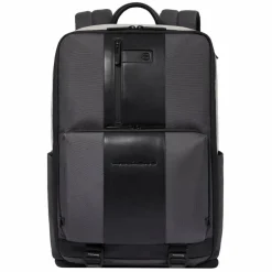 Outlet Piquadro Brief 2 Special Business-Rucksack 45 cm Laptopfach graphite-black