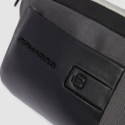 Outlet Piquadro Brief 2 Special Gürteltasche RFID Schutz 32 cm graphite-black