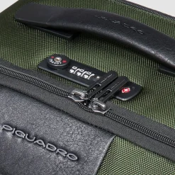 Piquadro Rucksack-Trolleys|Business-Rucksäcke<Brief 2-Rollen Rucksacktrolley 53 cm Laptopfach green